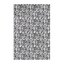 Affiche originale  "Street ART" pour ADOPTE UN MEC, visuel QRCode