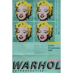 Andy Warhol (d’après), Rétrospective Pompidou Marylin Monroe