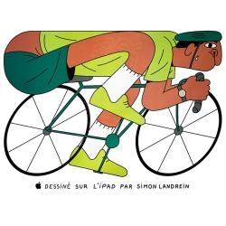 APPLE célèbre les JO 2024 avec Simon Landrein, visuel "Cyclisme"