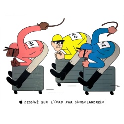 APPLE célèbre les JO 2024 avec Simon Landrein, visuel "Jockey"