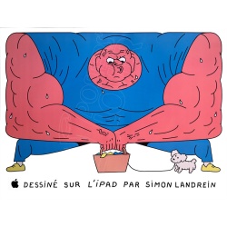 APPLE célèbre les JO 2024 avec Simon Landrein, visuel "Haltérophilie"