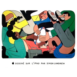 APPLE célèbre les JO 2024 avec Simon Landrein, visuel "Rugby"