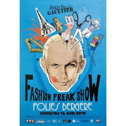 Folies Bergère Fashion Freak Show - Jean Paul Gaultier, visuel bleu