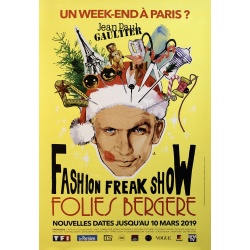 Folies Bergère Fashion Freak Show - Jean Paul Gaultier, visuel jaune