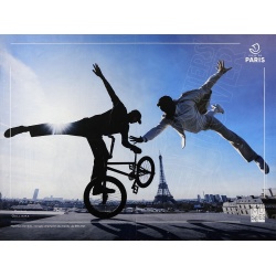 Paris Musée fête les jeux 2024, visuel "BMX"