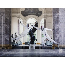 Paris Musée fête les jeux 2024, visuel "Escrime"