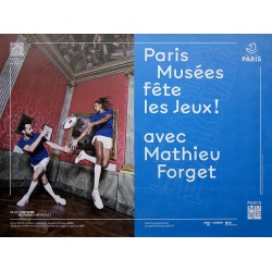 Paris Musée fête les jeux 2024, visuel avec Mathieu Forget & Anne-Cécile Ciofani
