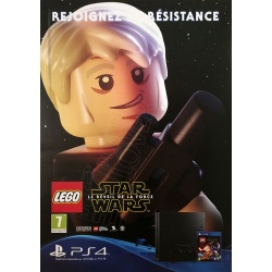 Affiche original LEGO Star Wars "Le Réveil de la Force" sur PS4, visuel "Anakin Skywalker"
