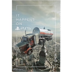 Affiche originale PS5, Playstation, "Camion-citerne"