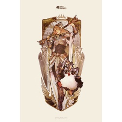 Affiche originale pour le TFT Paris Open (Team Fight Tactics) - RIOT Games - Lux / Pengu