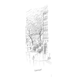 Jean-Jacques Sempé "Homme qui fume" Paris 2019