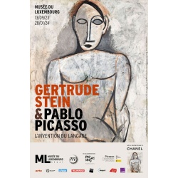Affiche originale Gertrude Stein et Pablo Picasso au musée du Luxembourg