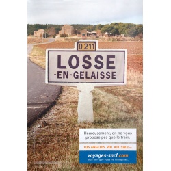 SNCF, affichage publicitaire « Losse-en-Gelaisse » de 2005