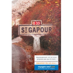 SNCF, affichage publicitaire « St-Gapour » de 2005