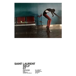 Affiche originale de l'exposition SELF 07 par Yves Saint Laurent vu par Harry Gruyeart