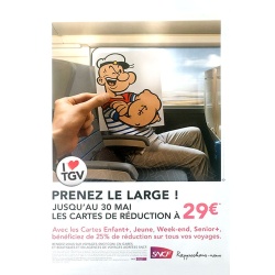 SNCF "I Love TGV", "Prenez le large" - Popeye