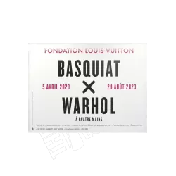 "Basquiat x Warhol à quatre mains" - Fond "Textes" (format 200x150 cm)