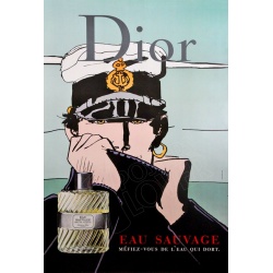 Dior, Eau Sauvage, "Méfiez-vous de l'eau qui dort", Corto Maltese