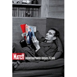 "Paris Match, Incontournable depuis 75 ans" - François Mitterrand et Emmanuel Macron