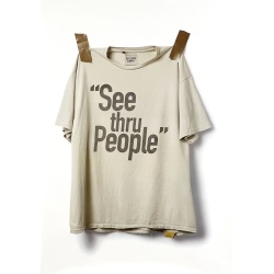 Affiche originale par Josué Thomas, visuel "SEE THRU PEOPLE"