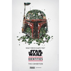 Affiche originale "Boba-Fett", l'exposition "Starwars Identities" à la cité du cinéma