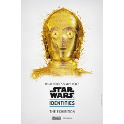 Affiche originale "C-3PO", l'exposition "Starwars Identities" à la cité du cinéma