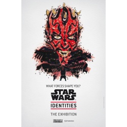 Affiche originale "Darth-Maul", l'exposition "Starwars Identities" à la cité du cinéma