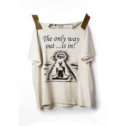 Affiche originale par Josué Thomas, visuel "THE ONLY WAY OUT IS IN!"