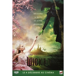 Affiche originale du film WICKED partie 1 avec Ariana Grande et Cynthia Erivo