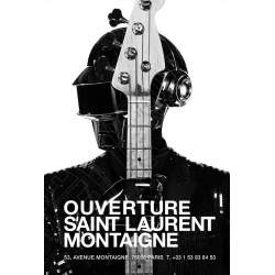 Hedi Slimane relooke les Daft Punk pour Yves Saint Laurent Paris