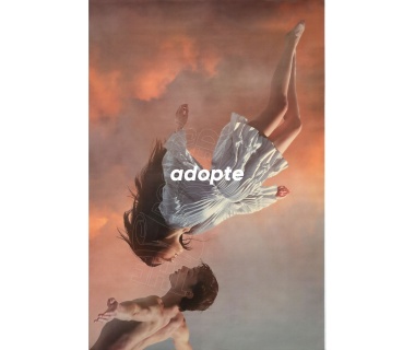 Affiche originale "ADOPTE un MEC", "Le baisé divin de la vie"