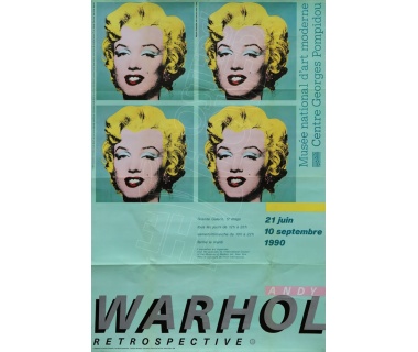 Andy Warhol (d’après), Rétrospective Pompidou Marylin Monroe