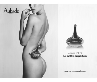 Affiche originale AUBADE, leçon N°145 : "Le mettre au parfum"