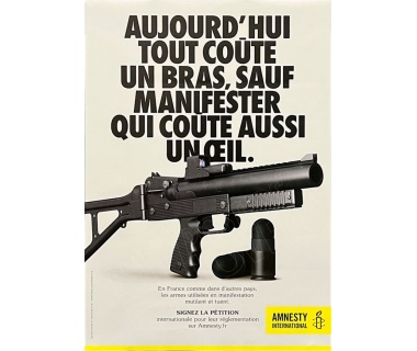Amnesty International, alerter sur l'utilisation des LBD