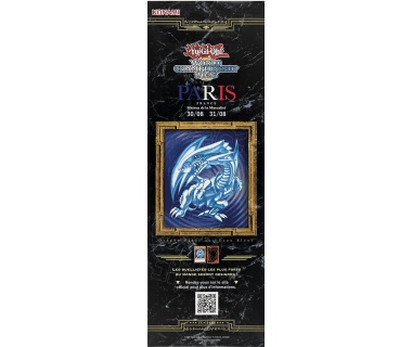 Affiche originale Yu-Gi, Oh (Dragon Blanc aux yeux bleus) du championnat du monde 2025 à Paris