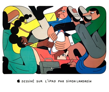 APPLE célèbre les JO 2024 avec Simon Landrein, visuel "Rugby"