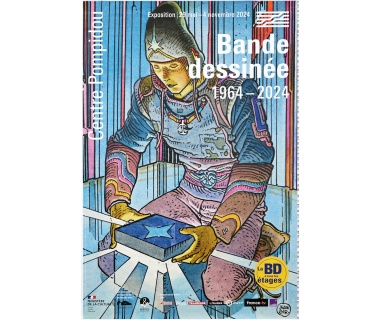 Affiche originale "Mœbius" de l'exposition "Bande dessinée : 1964-2024"