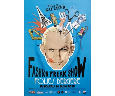 Folies Bergère Fashion Freak Show - Jean Paul Gaultier, visuel bleu