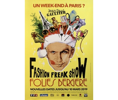 Folies Bergère Fashion Freak Show - Jean Paul Gaultier, visuel jaune