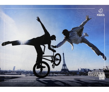 Paris Musée fête les jeux 2024, visuel "BMX"