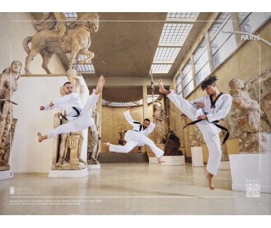Paris Musée fête les jeux 2024, visuel "Karatéka"