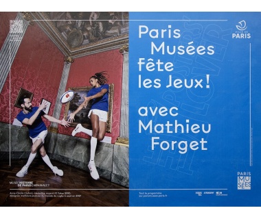 Paris Musée fête les jeux 2024, visuel avec Mathieu Forget & Anne-Cécile Ciofani