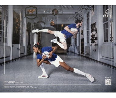 Paris Musée fête les jeux 2024, visuel "Rugby"