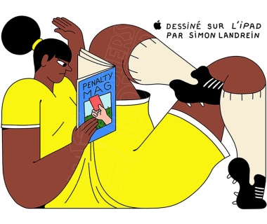 APPLE célèbre les JO 2024 avec Simon Landrein, visuel "Penalty Mag"