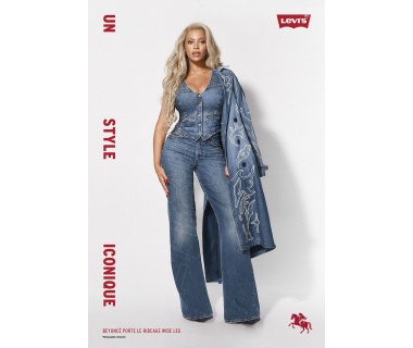 Second chapitre de la collaboration Beyoncé x Levi’s avec l'affiche de 2025 "Un Style iconique"