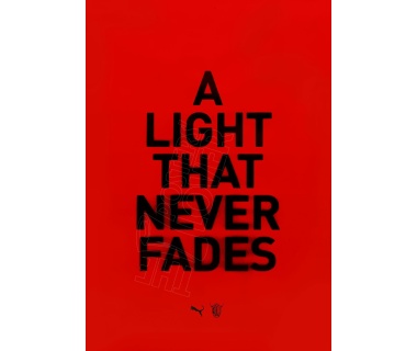 Affiche originale du Milan AC contre l'INTER (A LIGHT THAT NEVERS FADES)