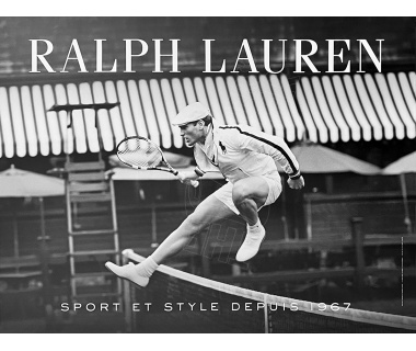 Affiche originale Ralph Lauren Polo - modèle Tennis (Wimbledon)
