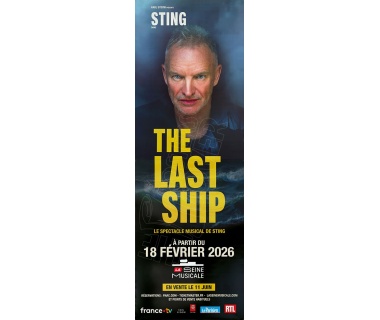 Affiche originale du spectacle musical “THE LAST SHIP” de Sting