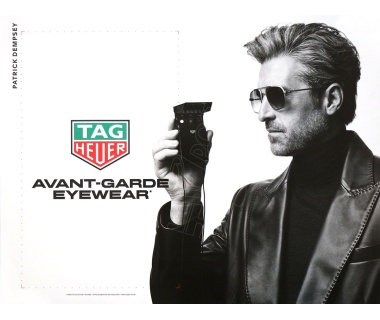 Affiche originale avec Patrick Dempsey pour "Tag Heuer"