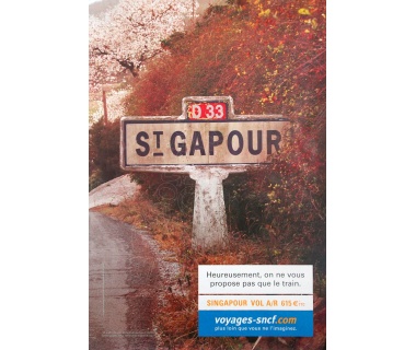 SNCF, affichage publicitaire « St-Gapour » de 2005